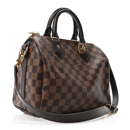Louis Vuitton Damier Ebene Speedy Bandouliere 25 3 of 10