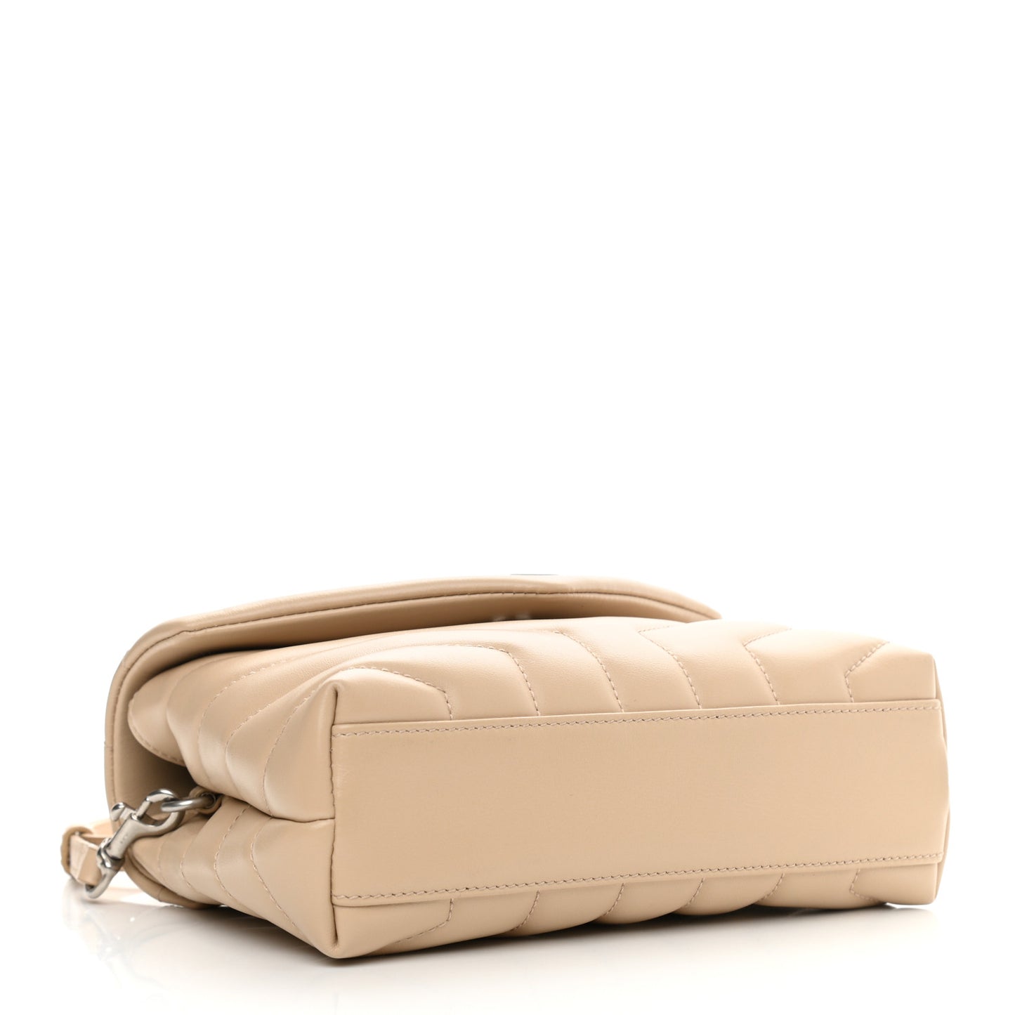 Calfskin Y Quilted Monogram Toy Loulou Crossbody Bag Nude Powder
