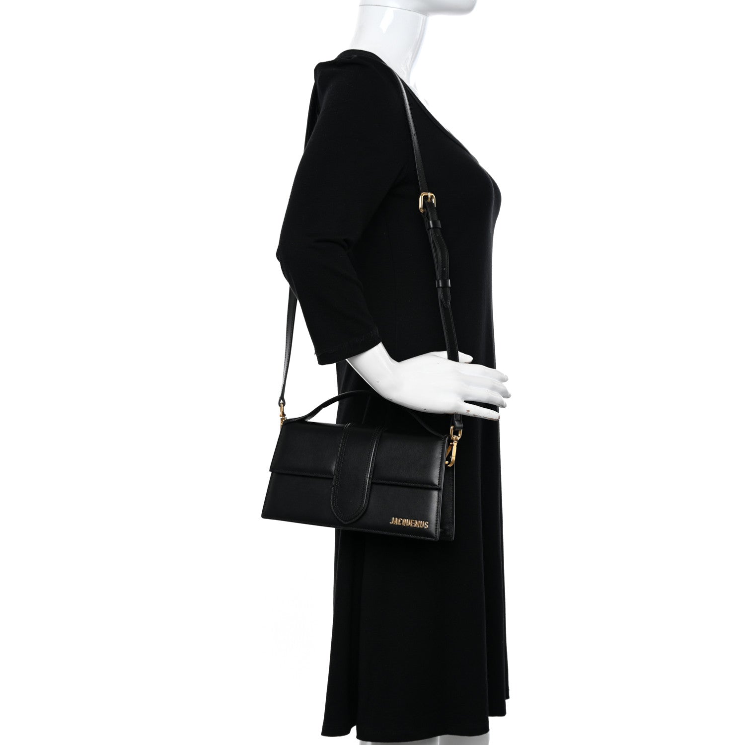 Jacquemus Smooth Calfskin Le Grand Bambino Black 2 of 13