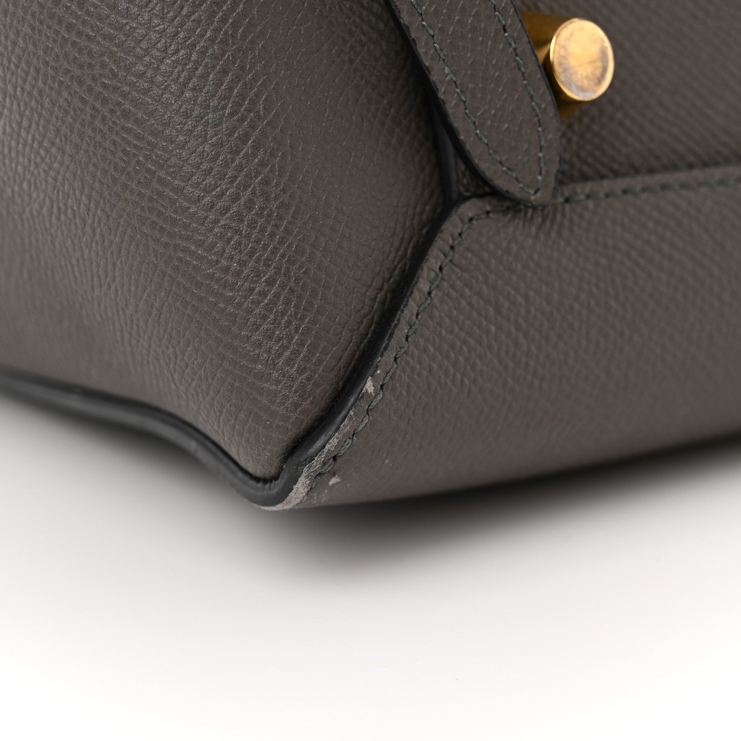 Celine Grained Calfskin Mini Belt Bag Grey 10 of 20
