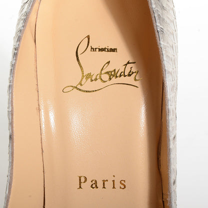 Christian Louboutin Watersnake Banane 140 Pumps 37 Roccia 7 of 7