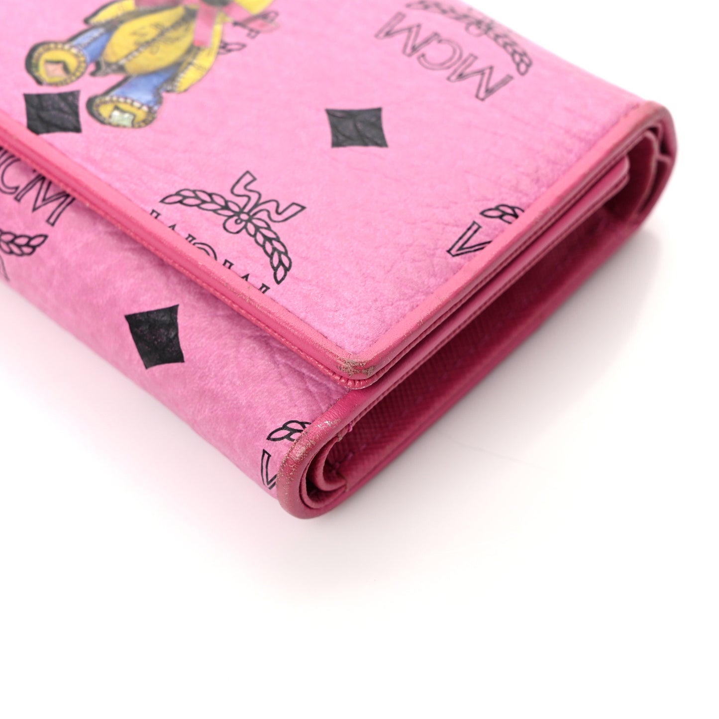 Visetos Rabbit Tri-Fold Wallet Pink