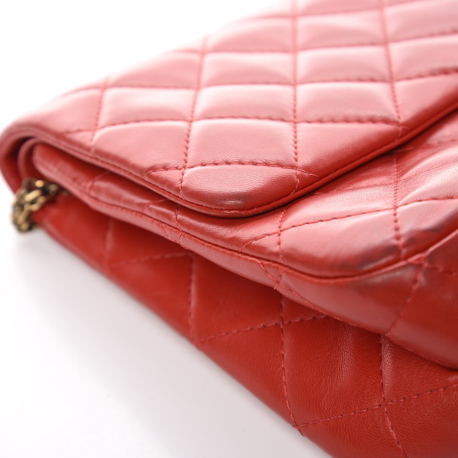 Chanel Aged Calfskin Quilted 2.55 Reissue 227 Flap Red 12 of 20
