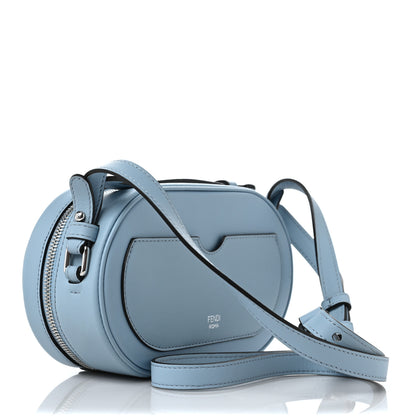 Fendi Vitello Grace Matte O'Lock Mini Camera Case Azzurro Baby 3 of 10