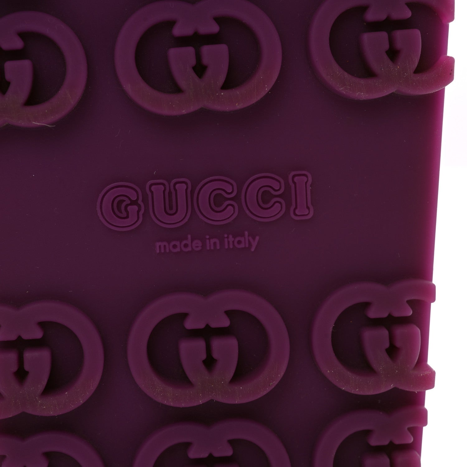 Gucci Soft Rubber Womens Interlocking G Platform 42mm Slide Sandals 38 Sugar Pink 7 of 12