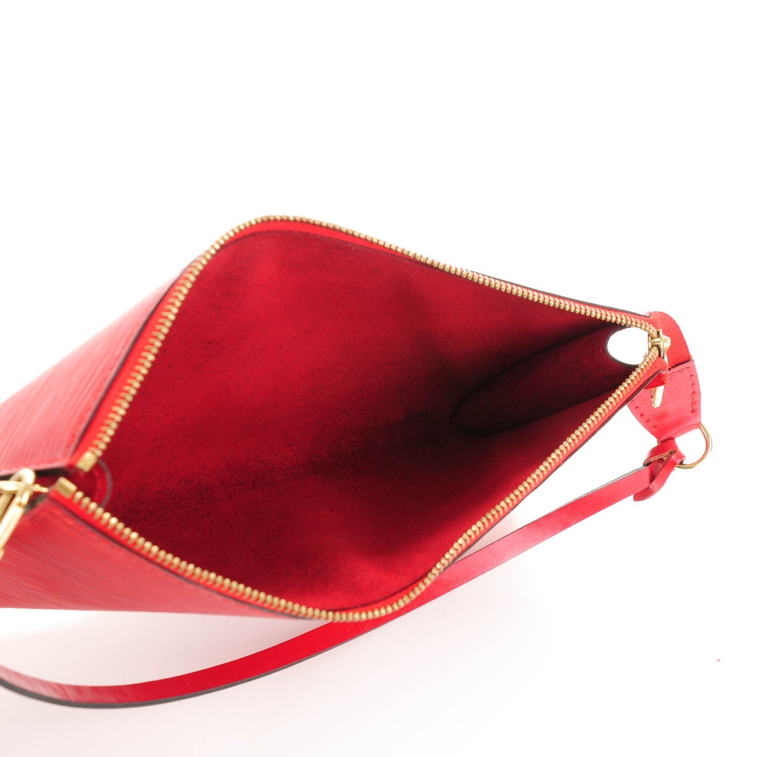 Louis Vuitton Epi Pochette Accessories 24 Castillan Red 5 of 7