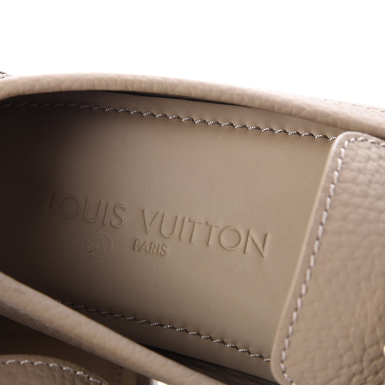 Louis Vuitton Mens Calfskin Monte Carlo Moccasin Loafers 8 Beige 7 of 8