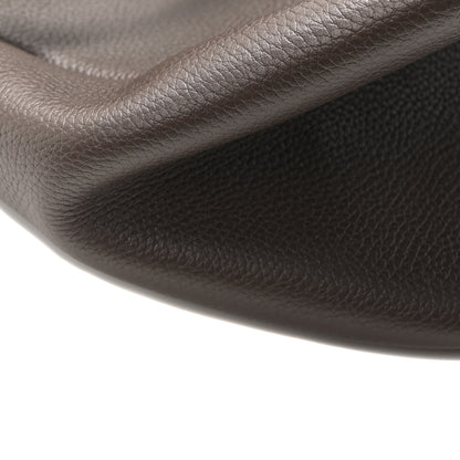 The Row Grained Calfskin Large Slouchy Banana Bag Brunette 8 of 9