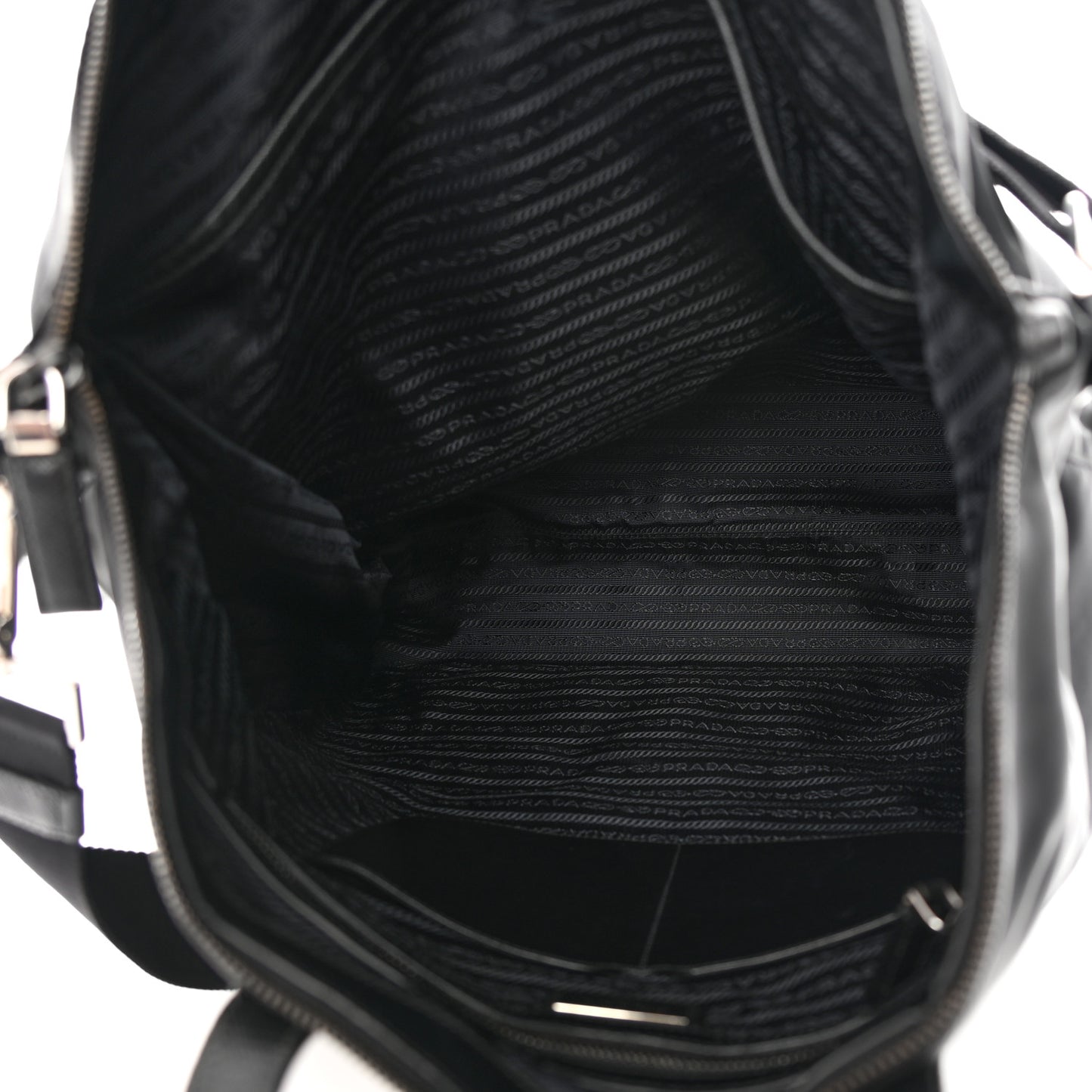 Re-Nylon Saffiano Tote Black