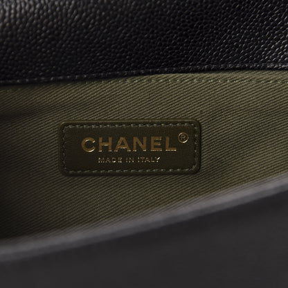 Chanel Caviar Quilted Medium Boy Flap Black 9 of 11