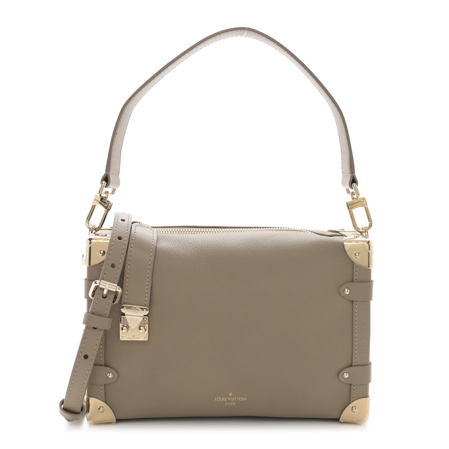 Calfskin Side Trunk MM Taupe