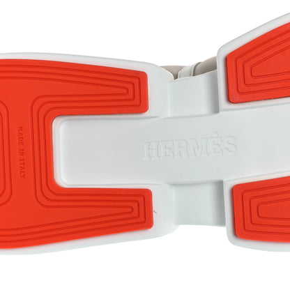 Hermes Calfskin Womens Giga Sneakers  38 Multicolor White Gomma 7 of 9