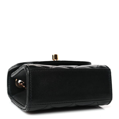 Chanel Lambskin Quilted Mini Trendy CC Chain Wallet Black 4 of 10