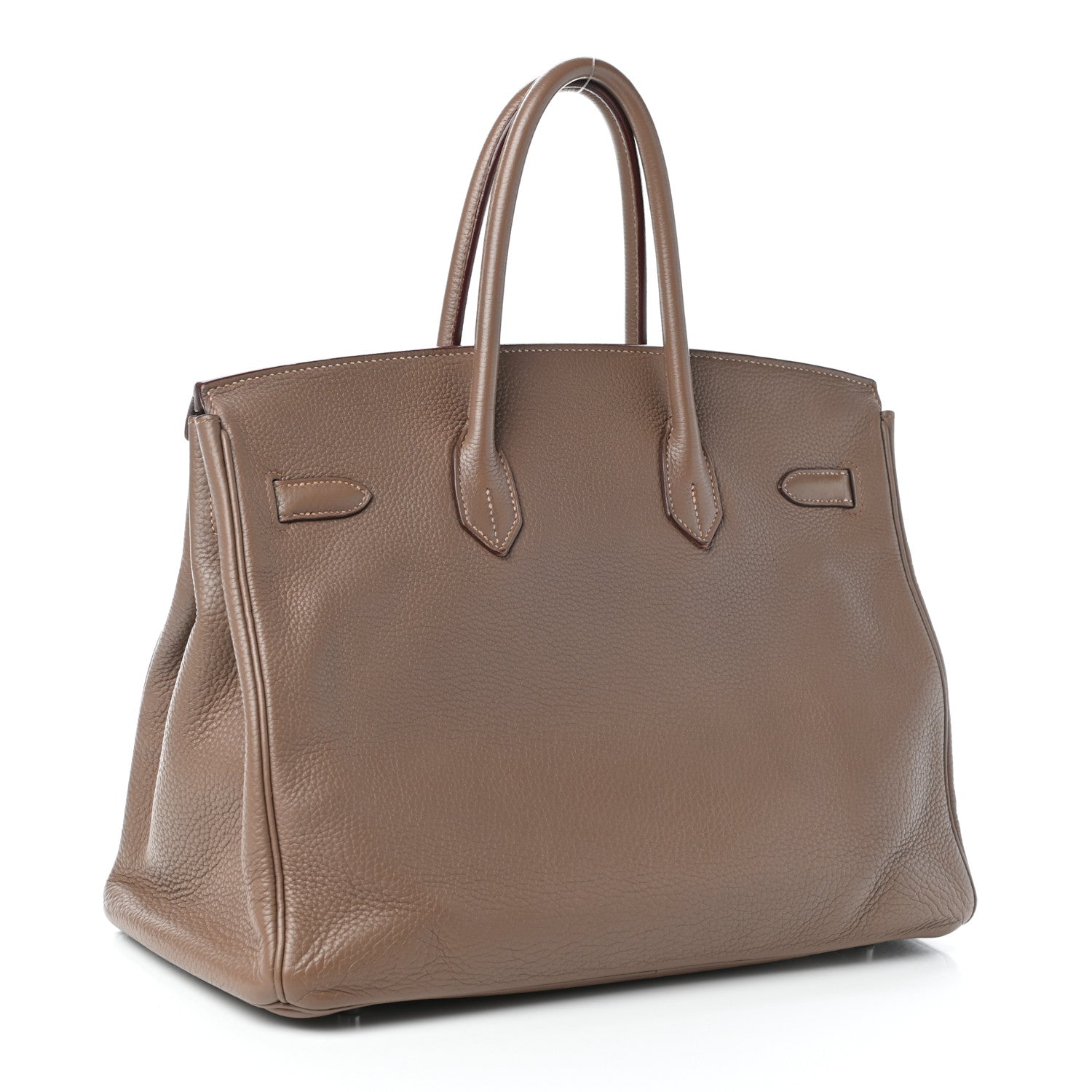 Hermes Taurillon Clemence Birkin 35 Etoupe 3 of 9