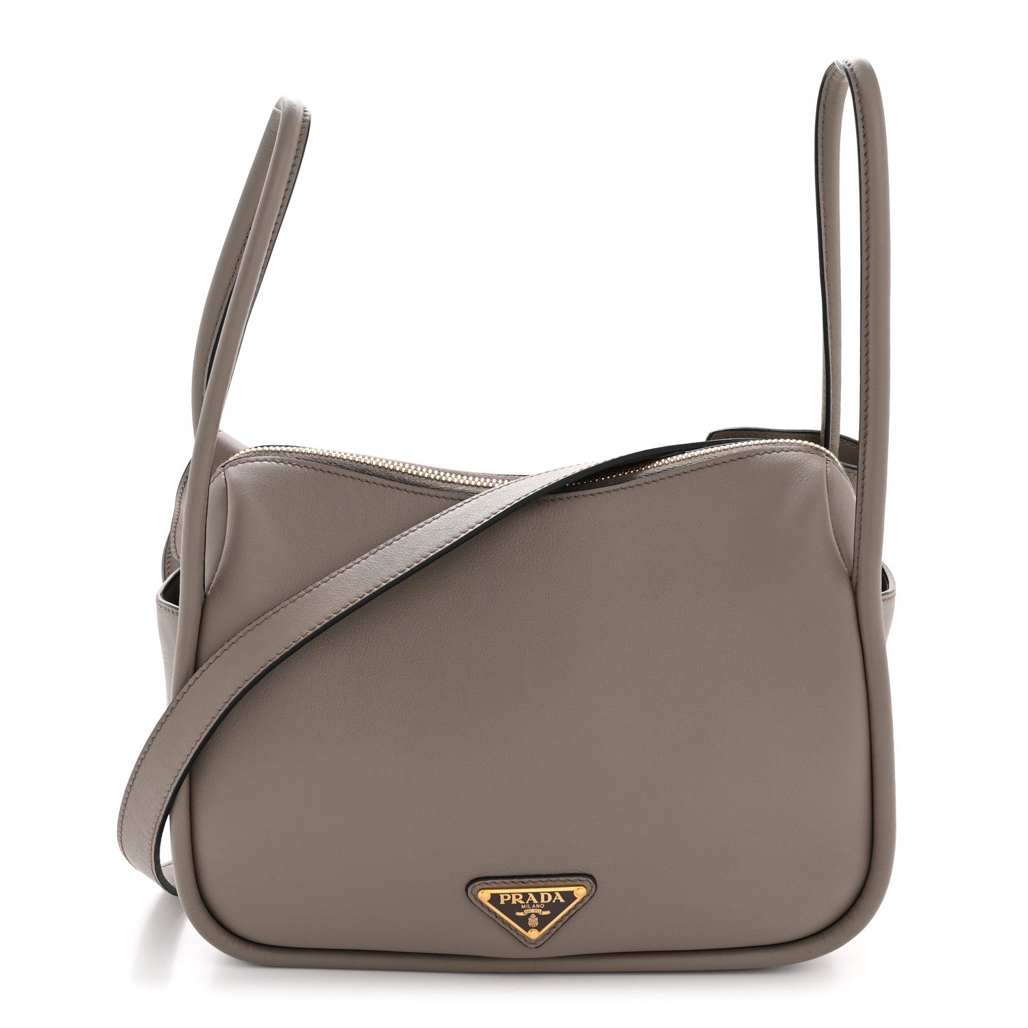 Prada Soft Calfskin Darling Shoulder Bag Clay 1 of 10
