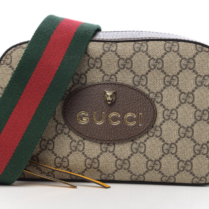 Gucci GG Supreme Monogram Web Neo Vintage Shoulder Bag Beige New Acero Crop 9 of 10