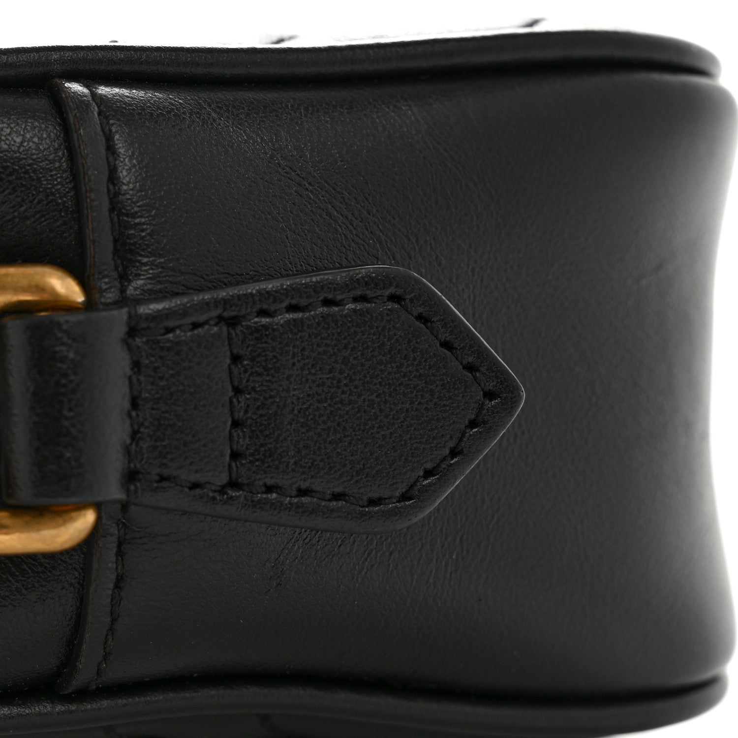Gucci Calfskin Matelasse Mini GG Marmont Chain Shoulder Bag Black 12 of 12