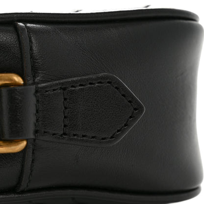 Gucci Calfskin Matelasse Mini GG Marmont Chain Shoulder Bag Black 12 of 12