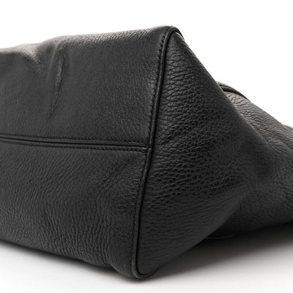 Gucci Pebbled Calfskin Small Swing Tote Black 9 of 16