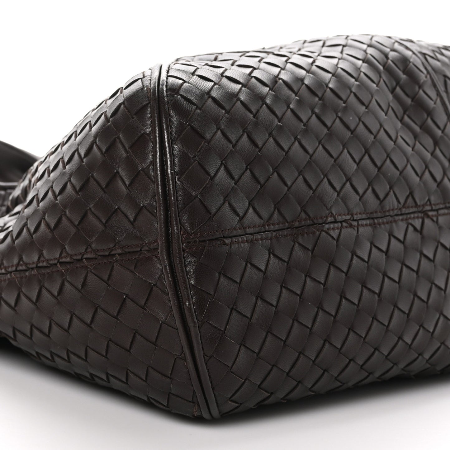 Nappa Intrecciato Ball Hobo Ebano