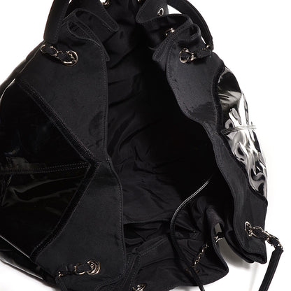 Chanel Vinyl Stretch Spirit Large Cabas Black 5 of 7