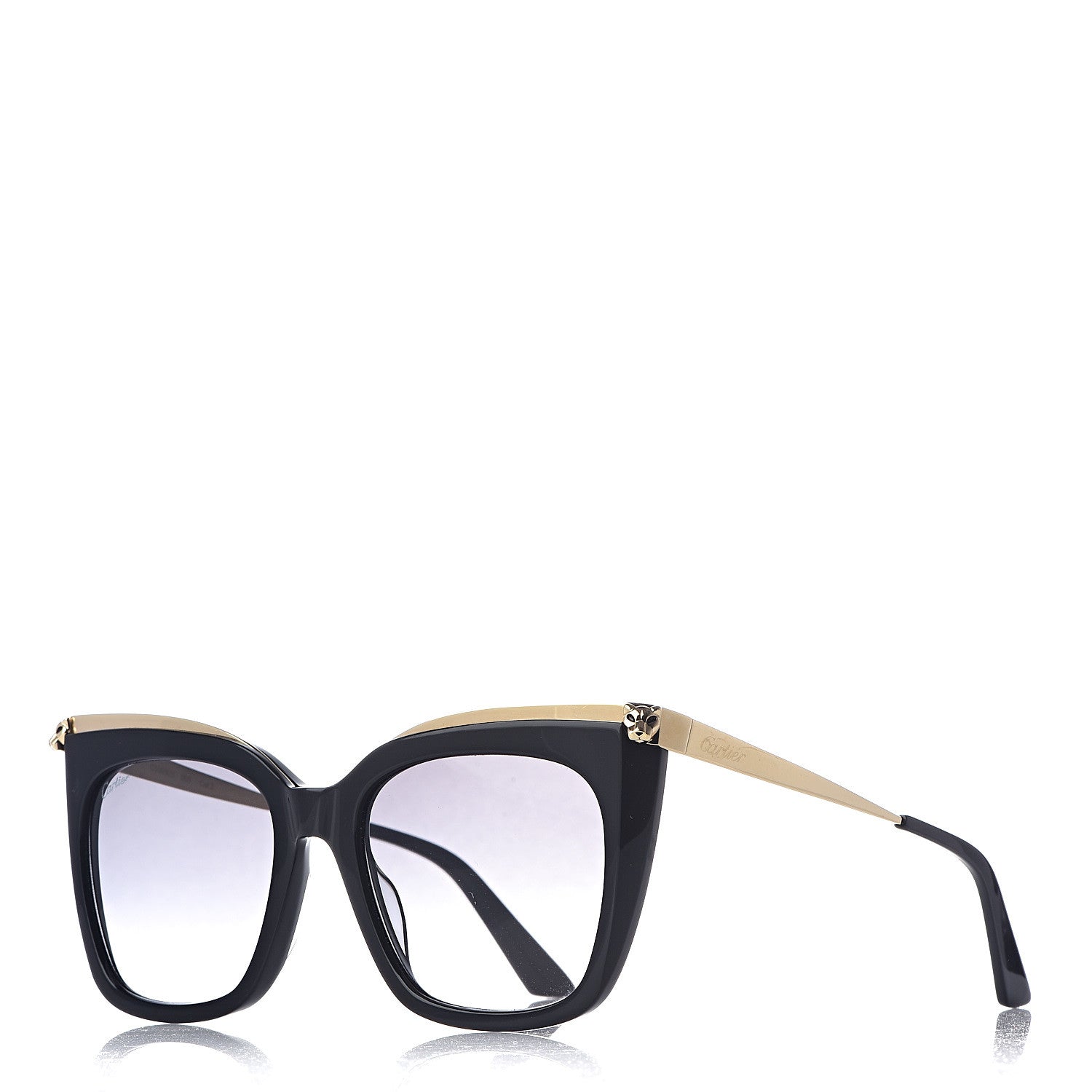 Cartier Panthere De Sunglasses Black 1 of 7