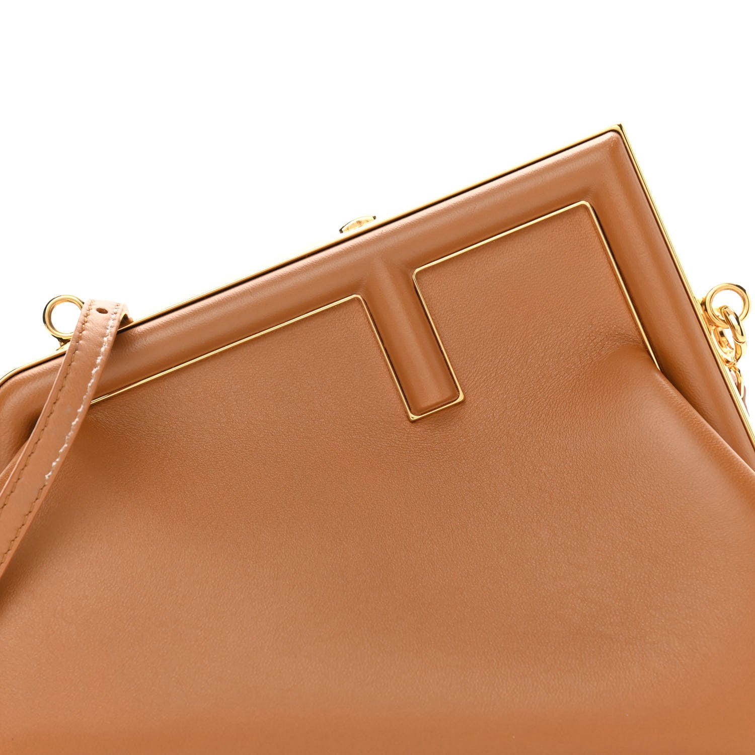Fendi Shiny Nappa Small Fendi First Caramello 9 of 16