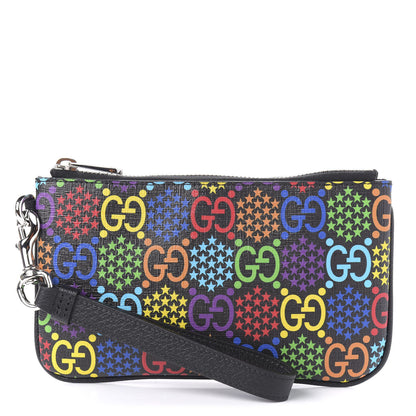 Gucci GG Supreme Monogram Psychedelic iPhone Pouch Black 1 of 10