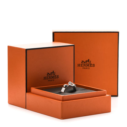 Hermes Sterling Silver PM Collier De Chien Ring 50 5.25 5 of 5