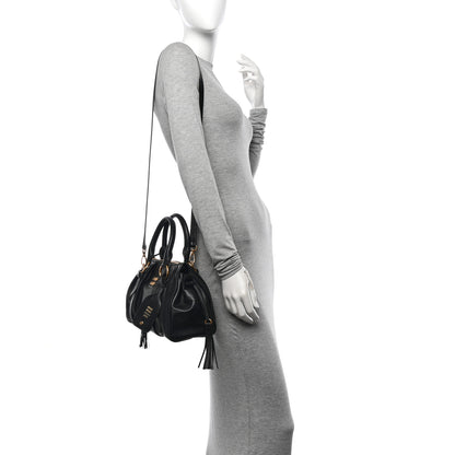 Miu Miu Nappa Joie Satchel Black 2 of 9