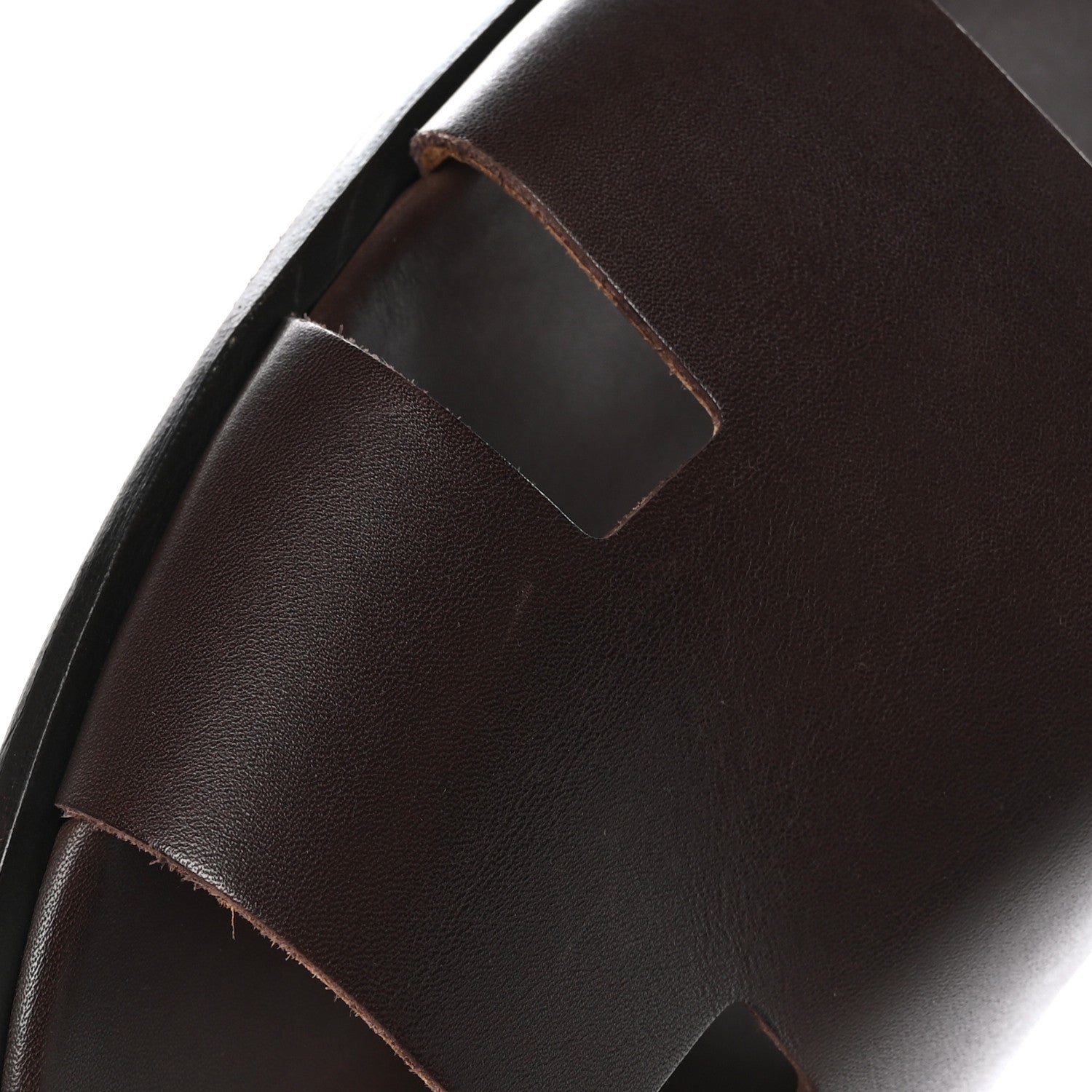 Hermes Calfskin Mens Izmir Sandals 44 Moka 7 of 9