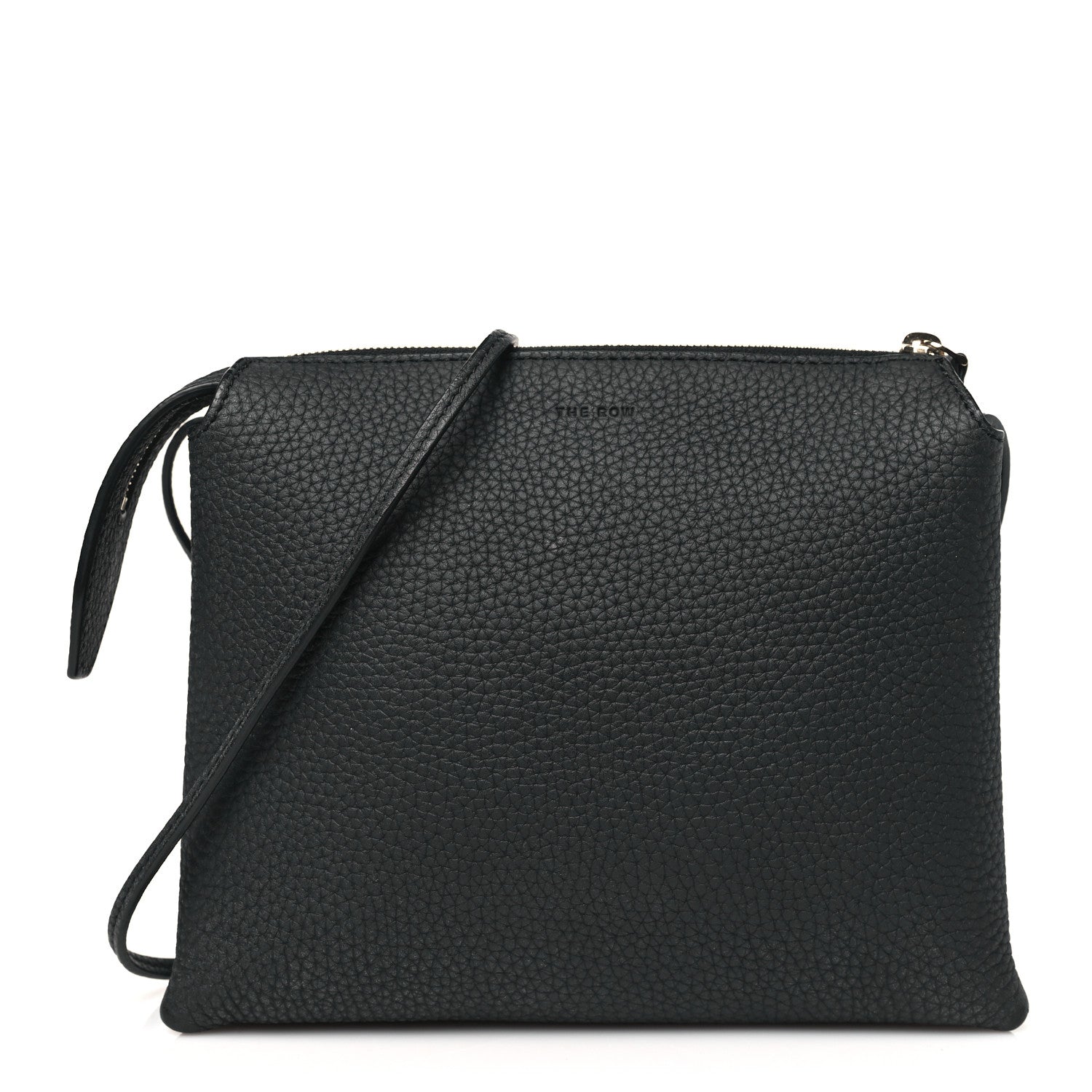 The Row Matte Grained Calfskin Mini Nu Twin Bag Black 1 of 9