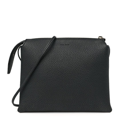 The Row Matte Grained Calfskin Mini Nu Twin Bag Black 1 of 9