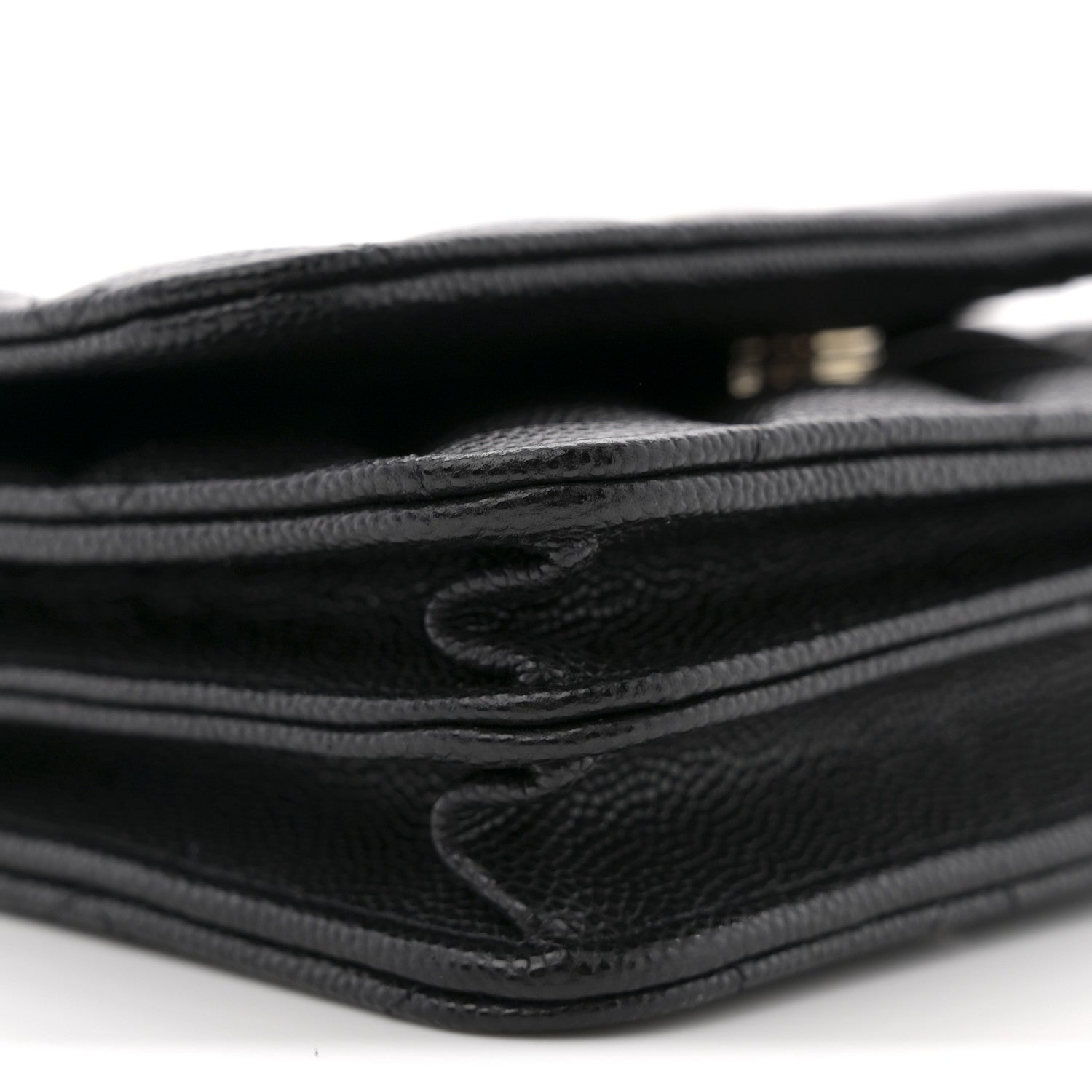 Chanel Caviar Quilted Mini Wallet On Chain WOC Black 9 of 11