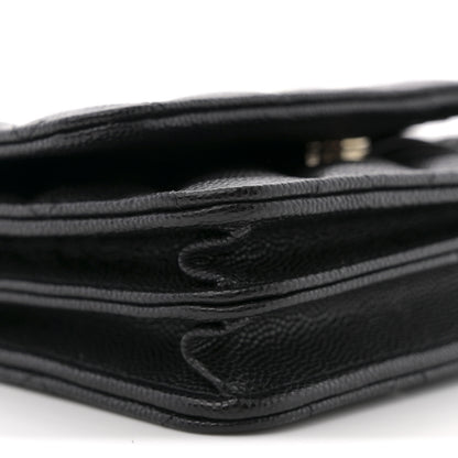 Chanel Caviar Quilted Mini Wallet On Chain WOC Black 9 of 11