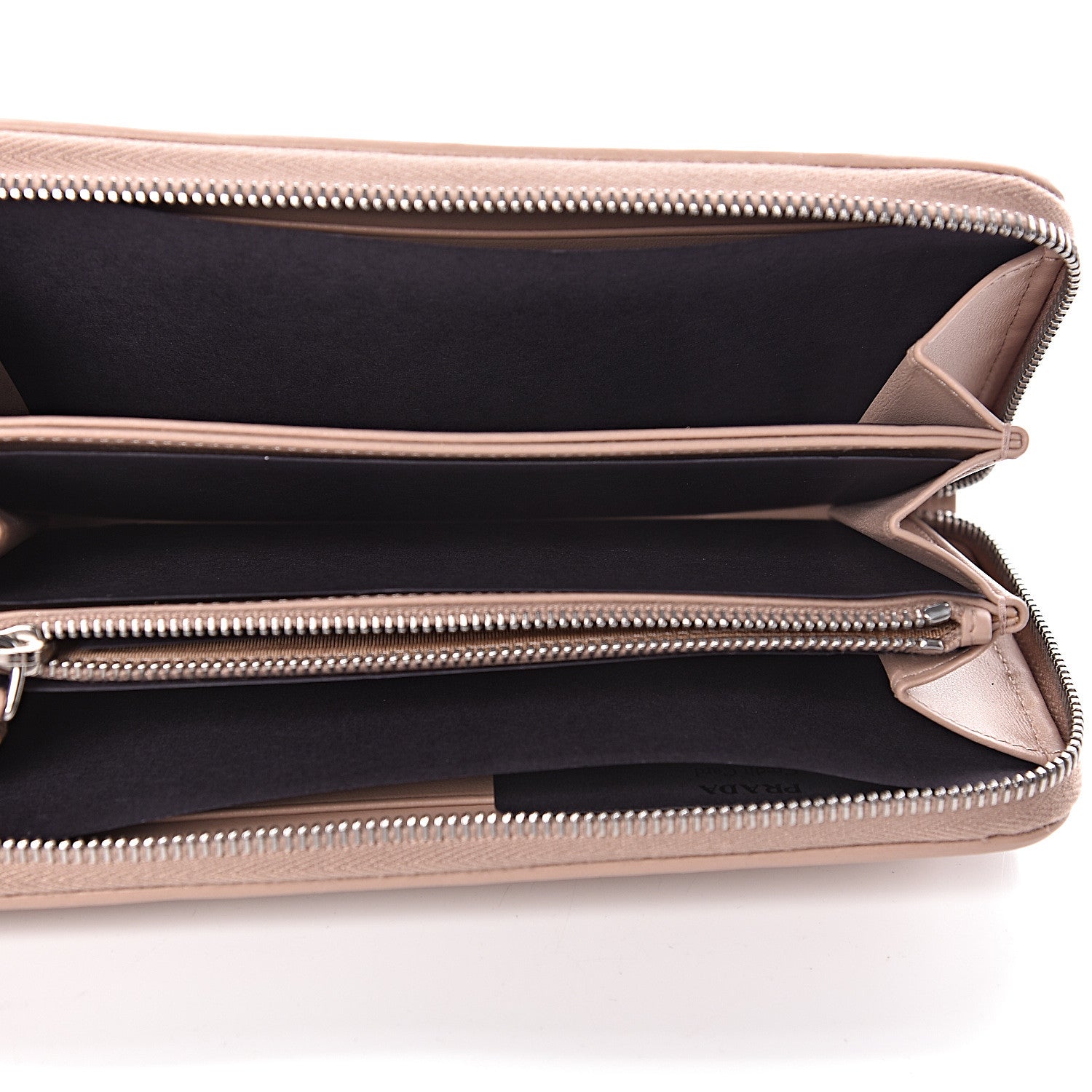 Prada Soft Calfskin Diagramme Zip Around Wallet Cipria 5 of 7
