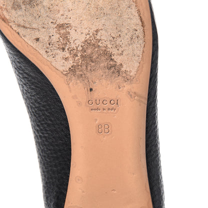 Gucci Calfskin Bamboo Flats 8 Black 6 of 11