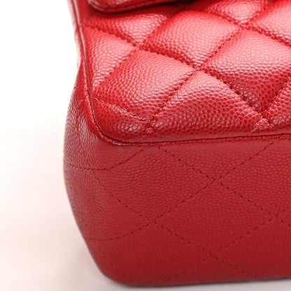 Chanel Caviar Quilted Medium Double Flap Red 16 of 16