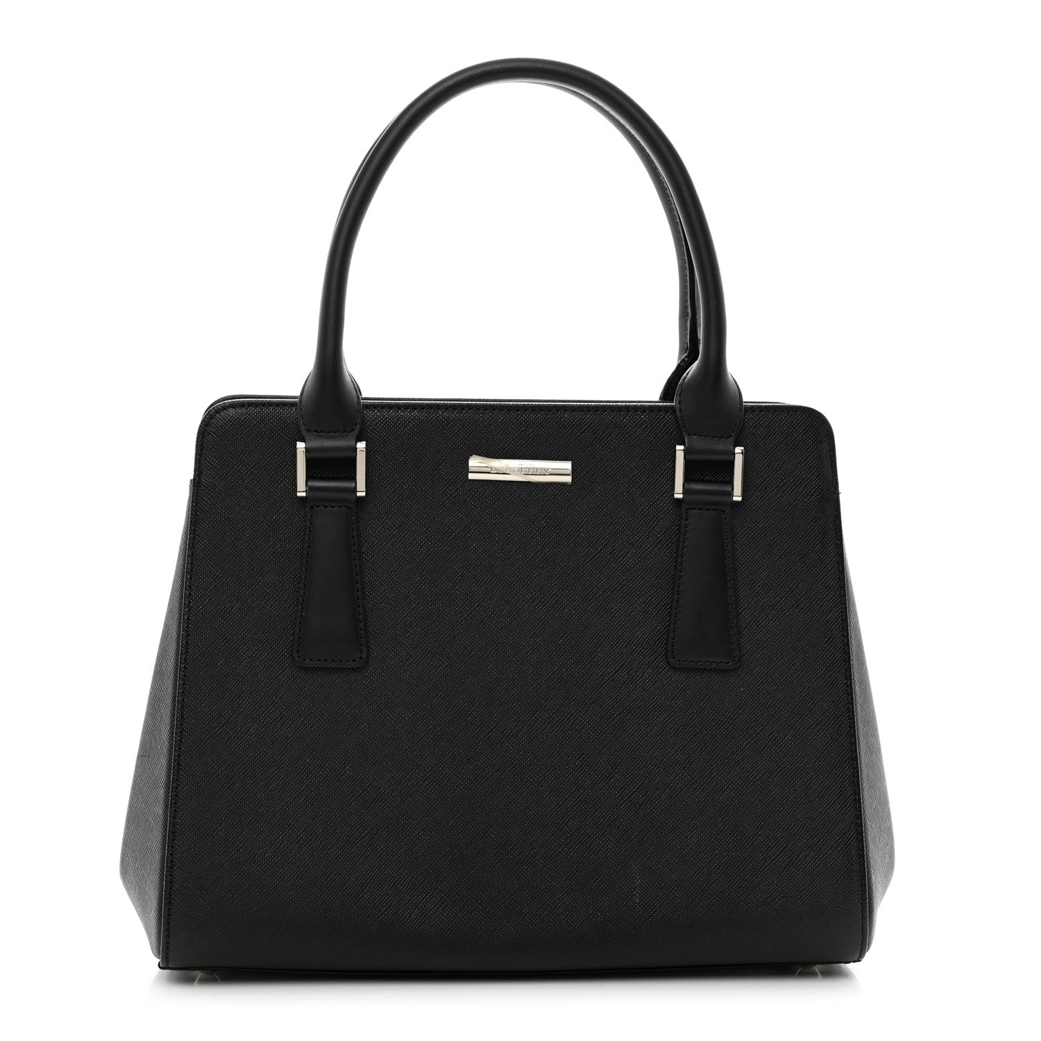 Burberry Derby Calfskin Top Handle Tote Black 1 of 10