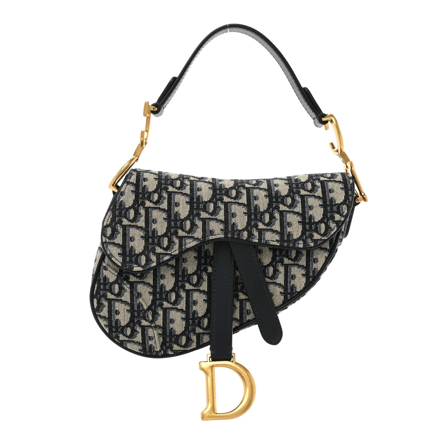 Oblique Mini Saddle Bag Blue