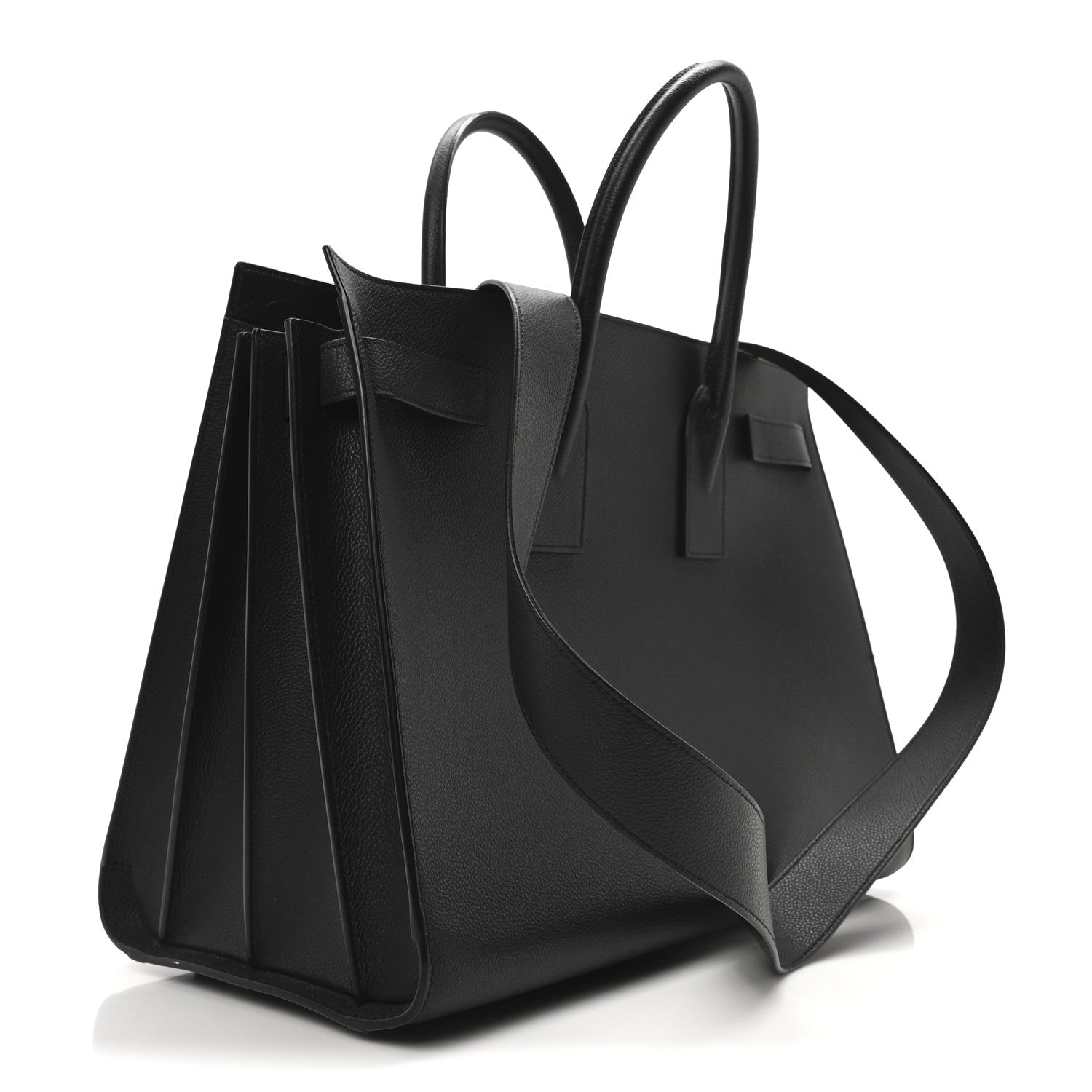 Saint Laurent Grained Calfskin Large Sac De Jour Carryall Black 5 of 19