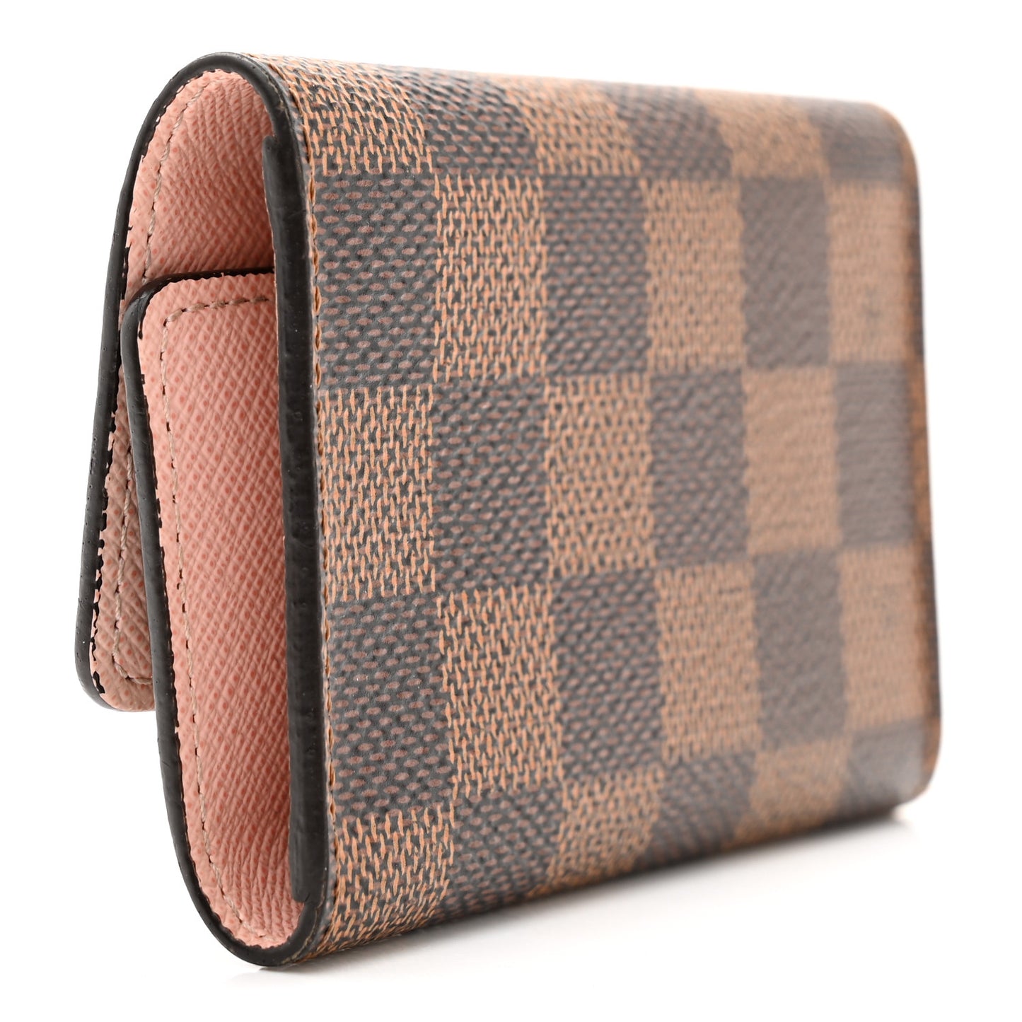 Damier Ebene Multicles 6 Key Holder Rose Ballerine