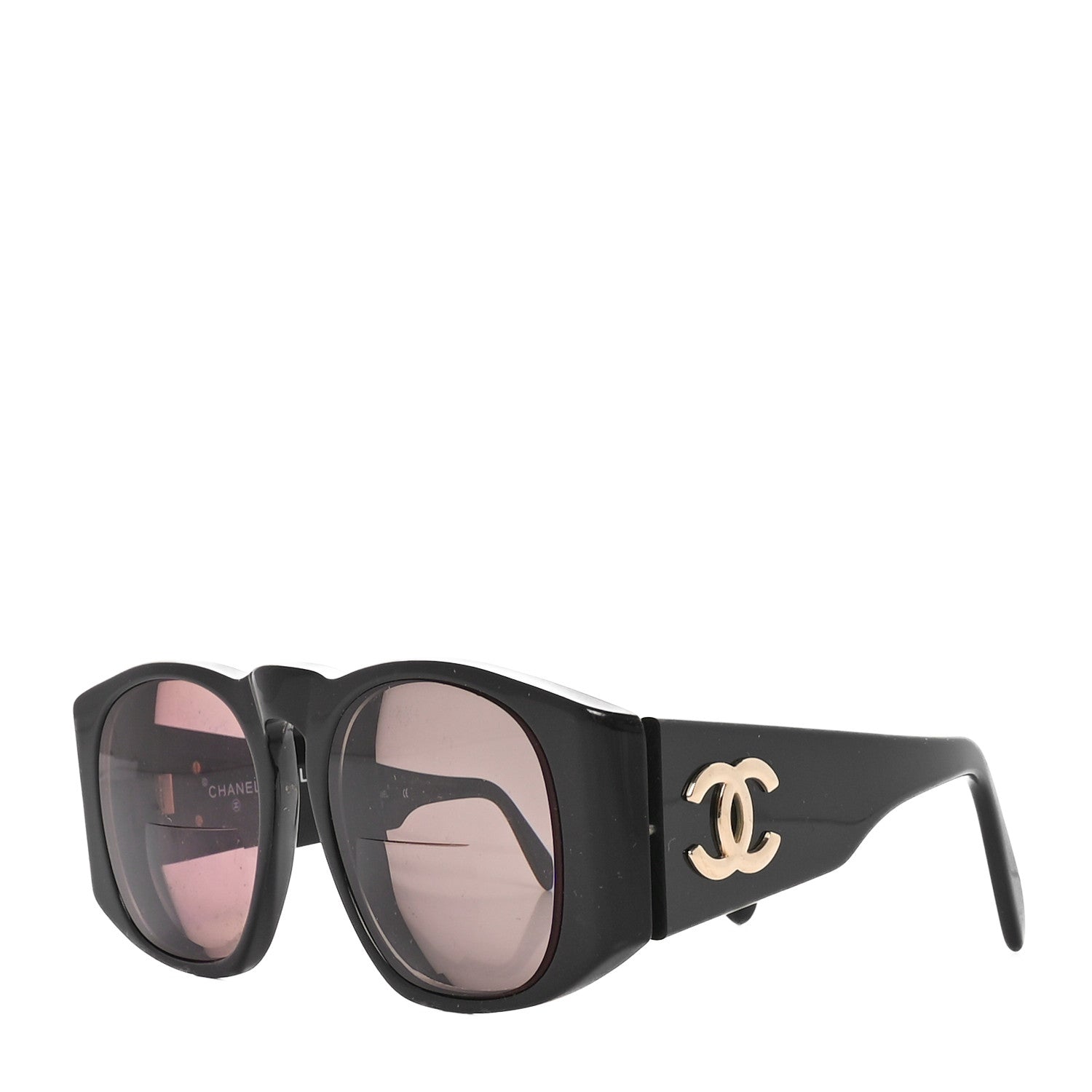 Chanel Acetate CC Sunglasses 01451 Black 1 of 6
