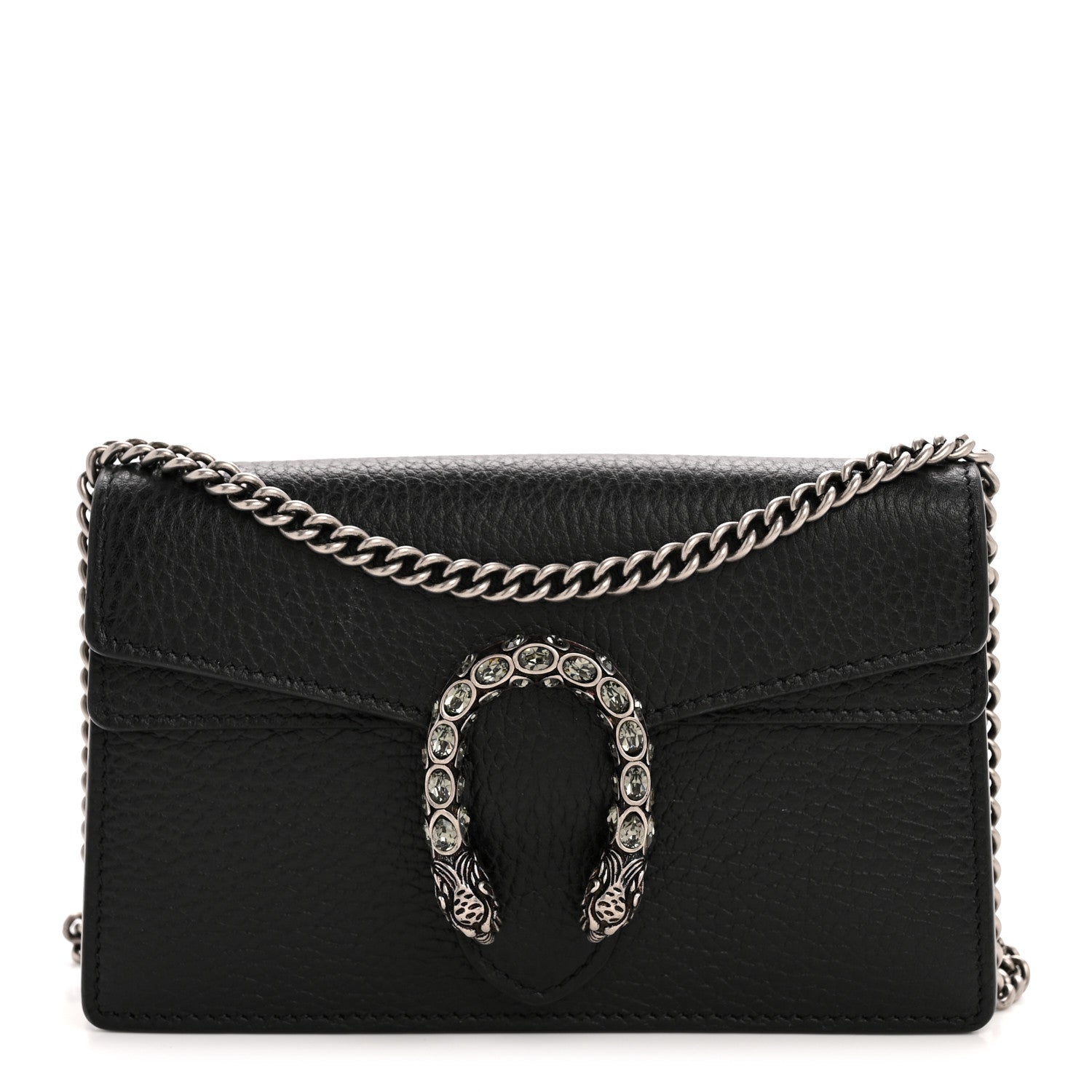 Gucci Calfskin Super Mini Dionysus Shoulder Bag Black 1 of 10