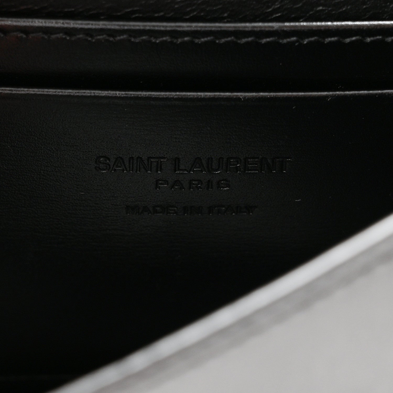 Saint Laurent Smooth Calfskin Monogram Crossbody Bag Black 6 of 9