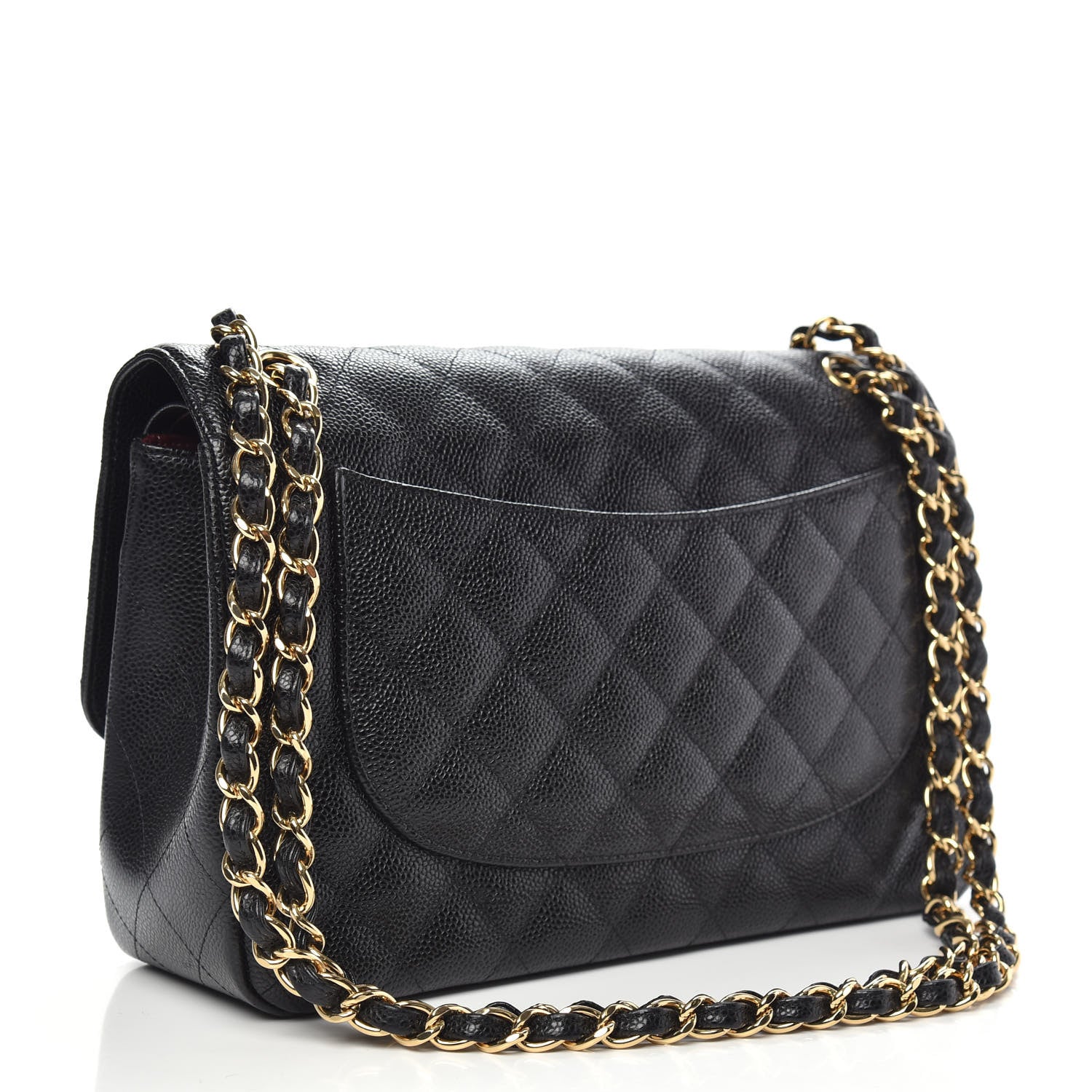 Chanel Caviar Quilted Jumbo Double Flap Black 4 of 11