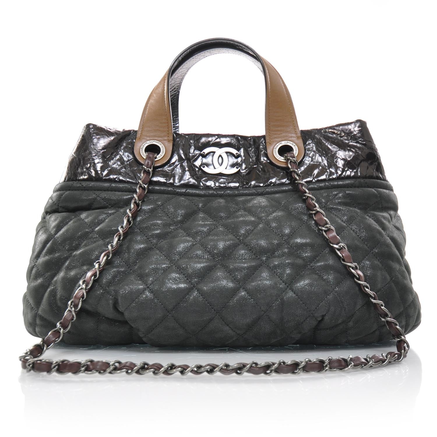 Chanel Leather Small In The Mix Tote Black 1 of 9