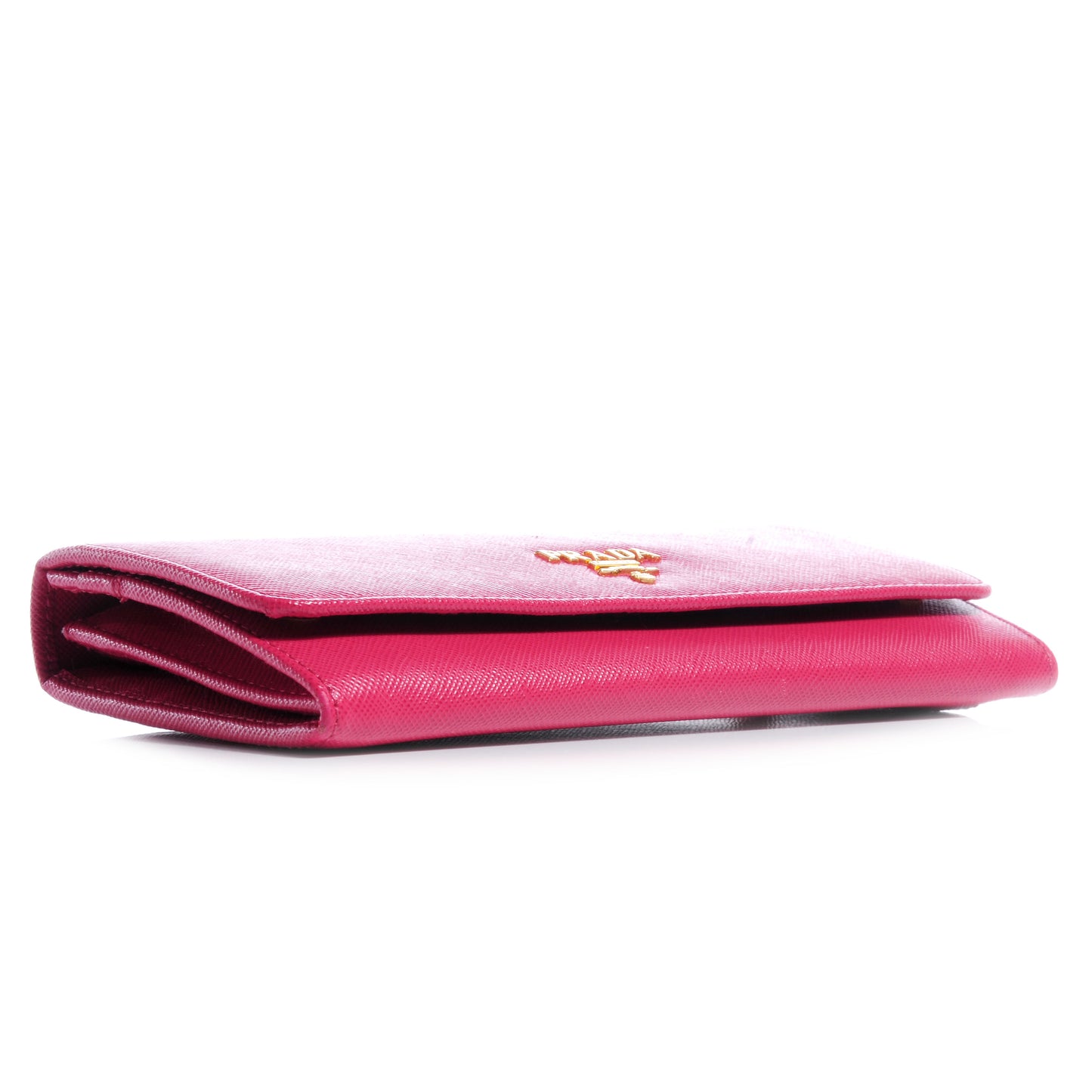 Saffiano Metal Continental Flap Wallet Peonia
