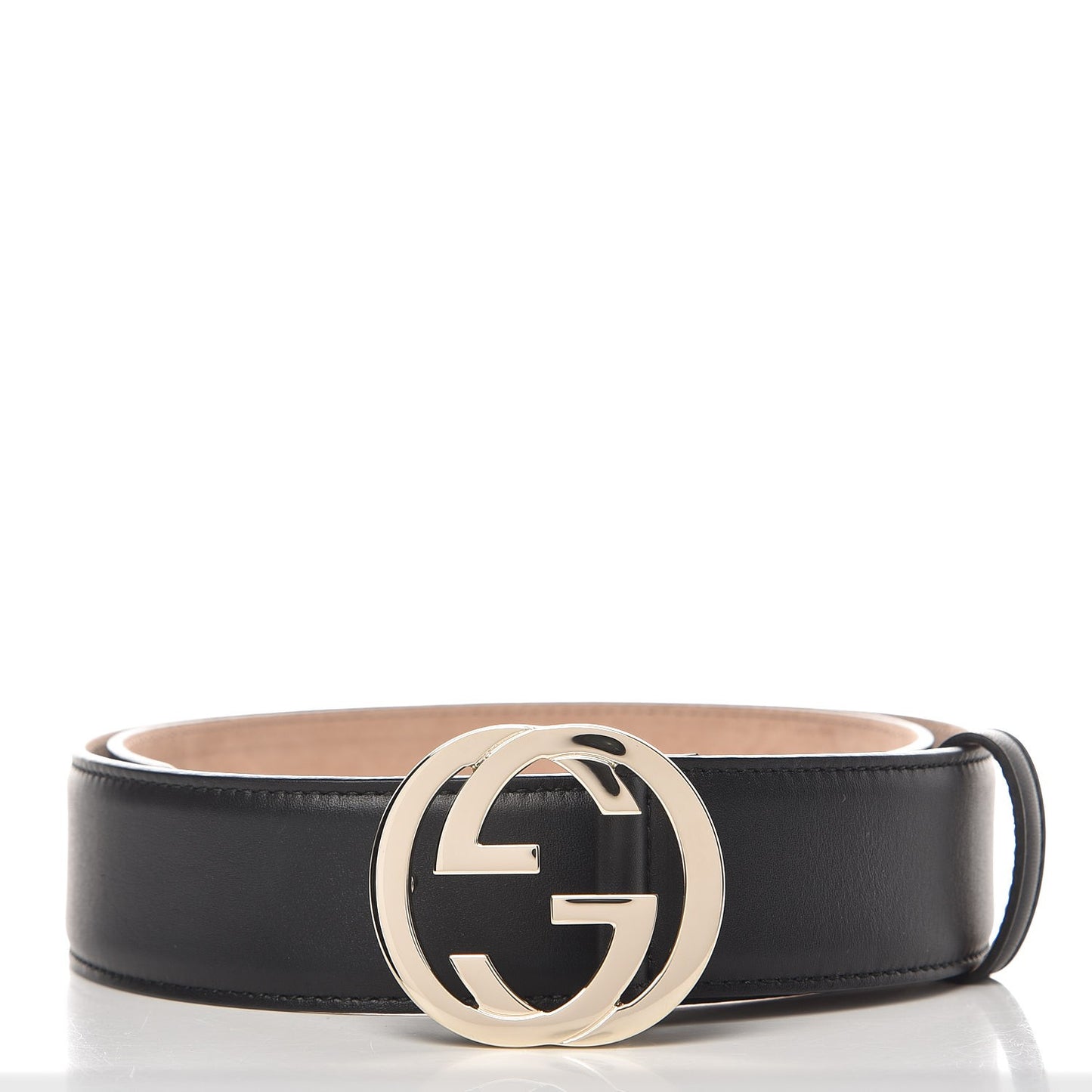 Calfskin Interlocking G 37mm Belt 80 32 Black