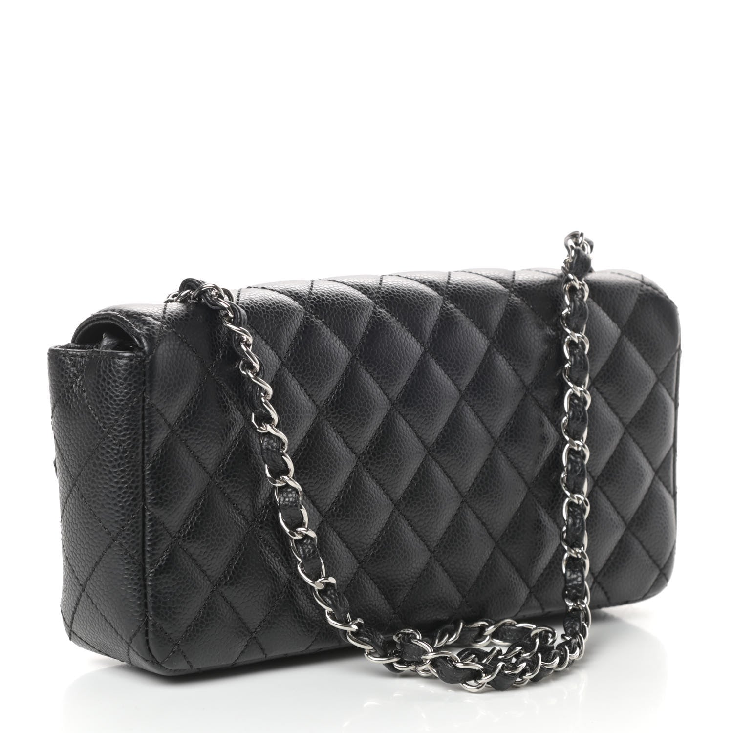 Chanel Caviar Quilted East West Flap Black 3 of 10